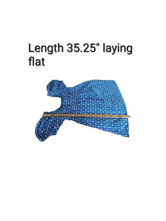 Rhode x Target Blue Embroidered Eyelet Cotton Puff Sleeve Mini Dress Womens L - Picture 8 of 12